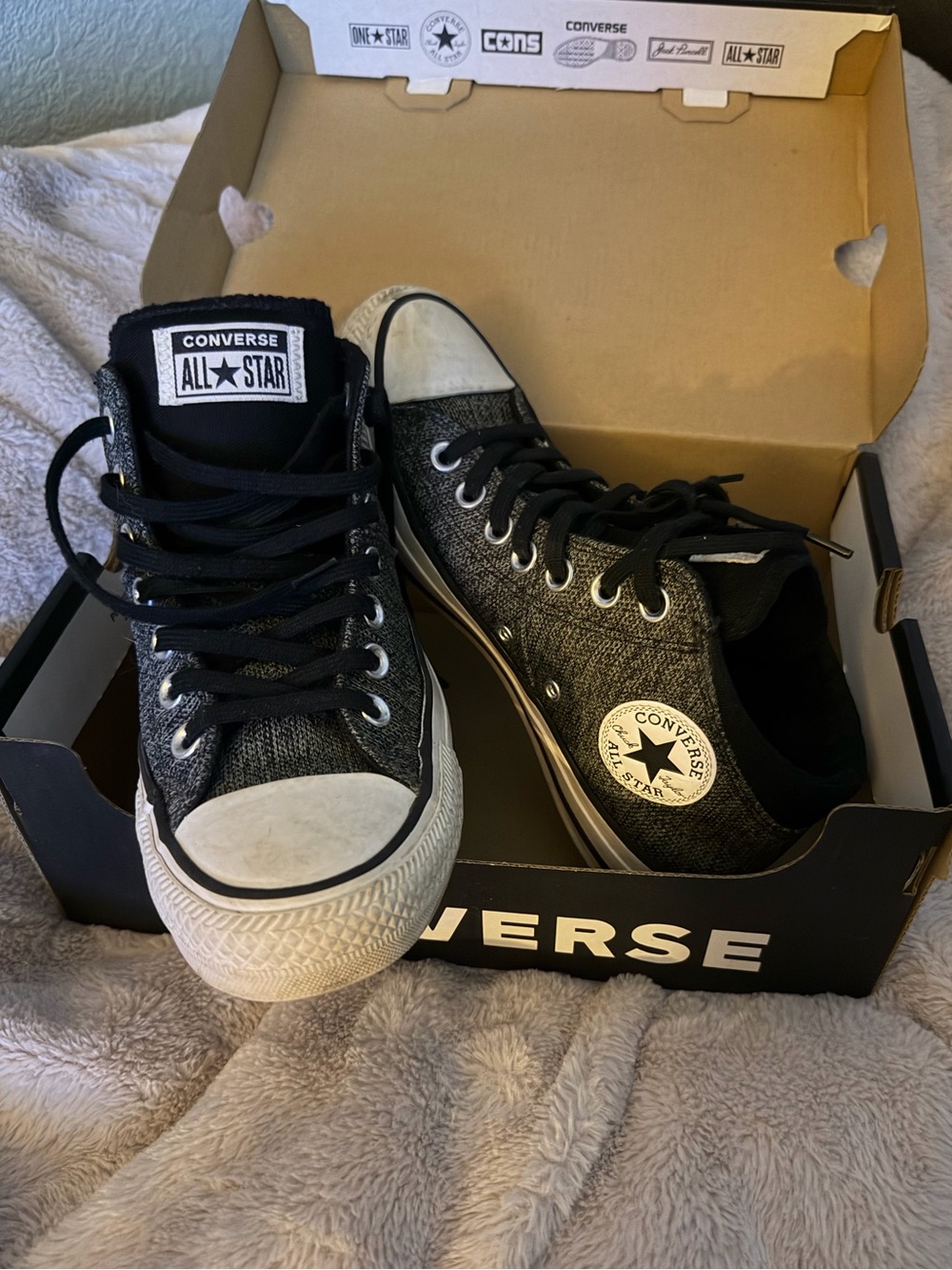 Converse All Star Women's Black & White Low-Top Sneakers